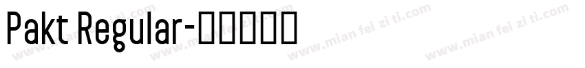 Pakt Regular字体转换